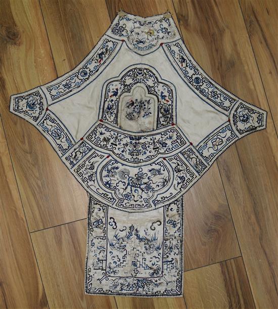 A 19th Century Chinese embroidered apron